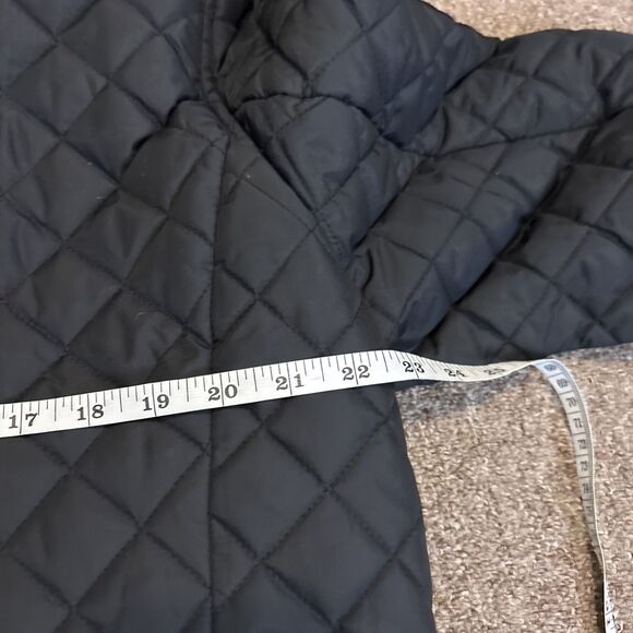 Lauren Ralph Lauren Jacket Women 0X Black Quilt Equestrian Spectator Hood Parka - Picture 3 of 14